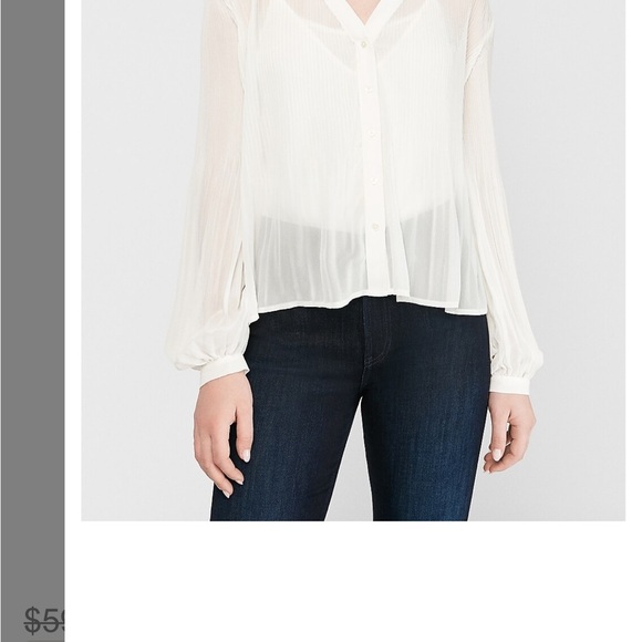 Express Black Fancy Top - Picture 10 of 11